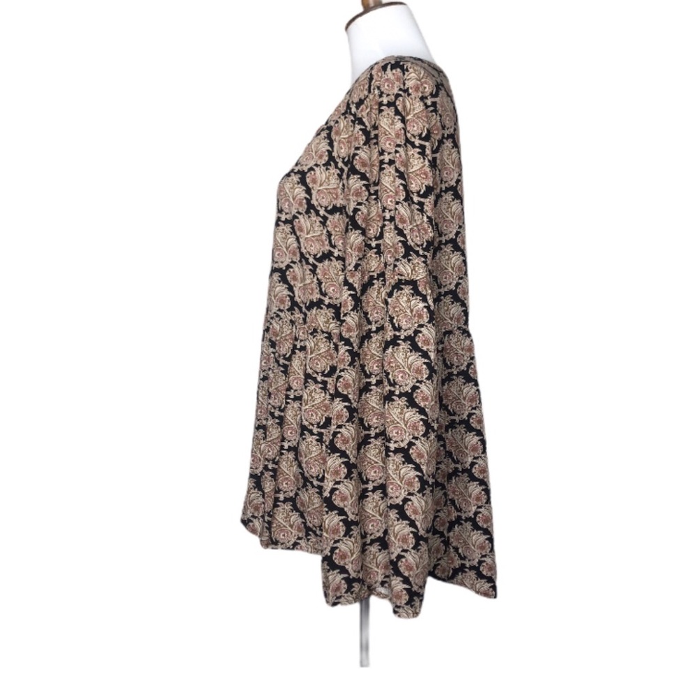 Daniel Rainn Paisley Cottagecore Babydoll Blouse - Picture 6 of 12